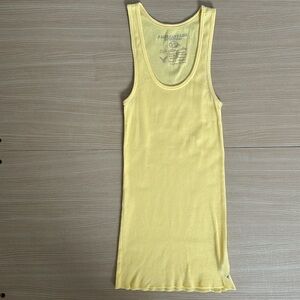 American Eagle Yellow Boyfriend Tank Small